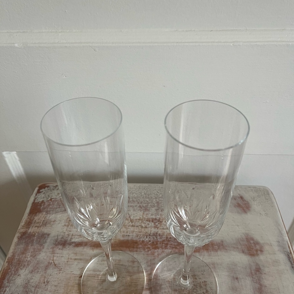 Tiffany and Co. Champagne Flutes - Picture 2 of 7
